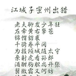 江城子的诗歌